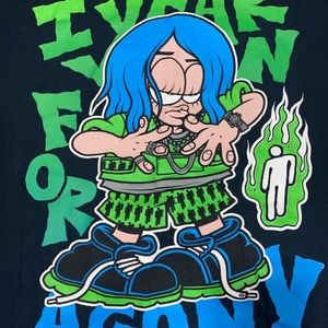 official BLOSH BILLIE EILISH agony merch t-shirt